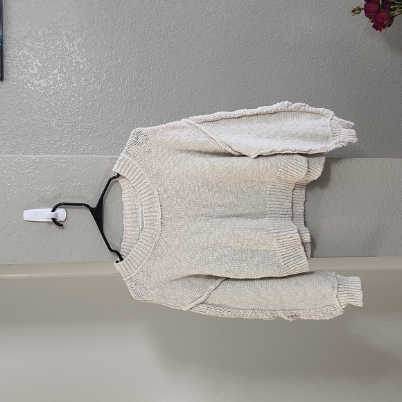 Urban Outfitters Sweaters - Urban Outfitters Wheat Cropped Ballon Sleeve Sweater Size XS